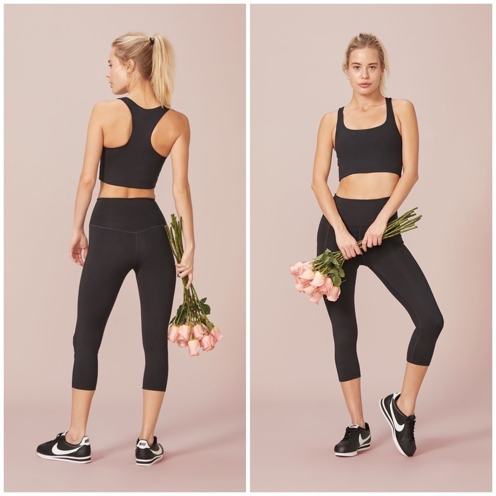 EUC Girlfriend Collective High-Rise Legging Capri Workout Black Leggings XS​​​​​